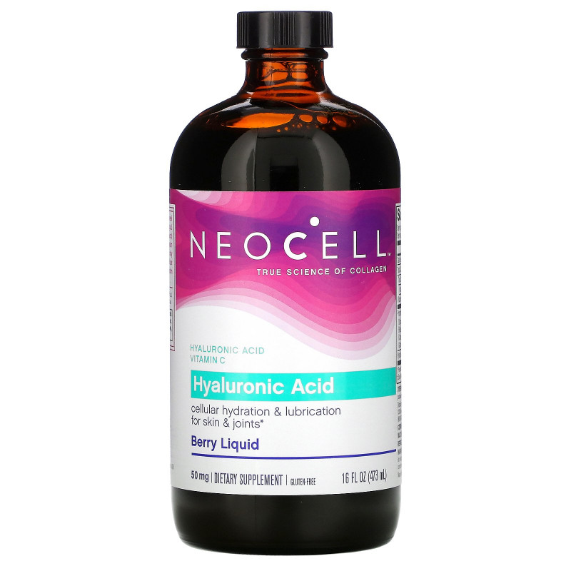 Neocell, Hyaluronic Acid, Blueberry Liquid, 16 жидких унций (473 мл)