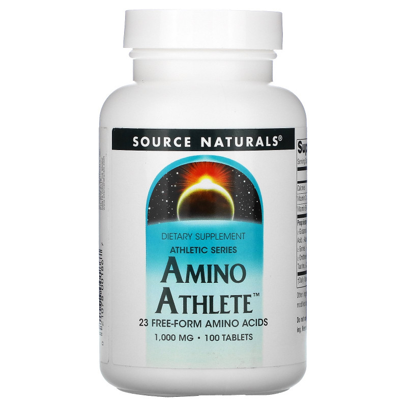 Source Naturals, Аминокислоты для спортсменов, 1000 мг, 100 таблеток