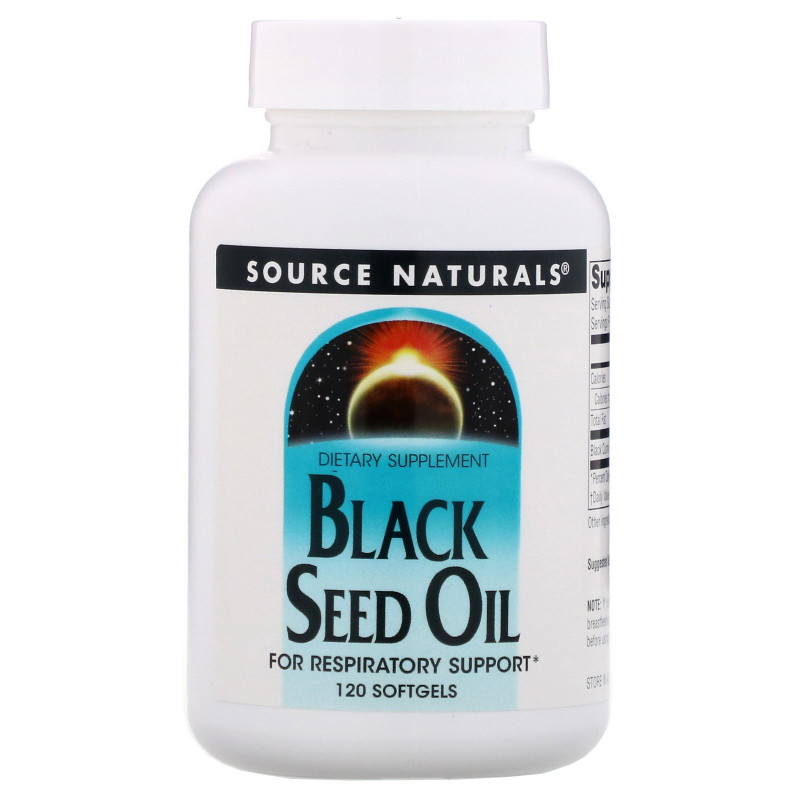Source Naturals, Масло семян черного тмина, 120 мягких желатиновых капсул