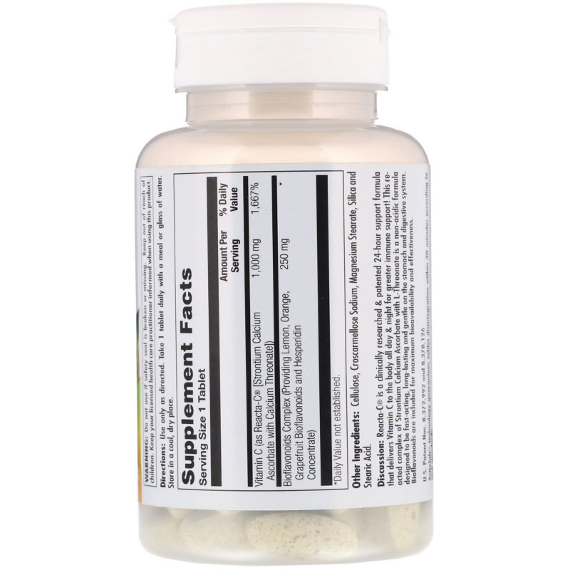 KAL, Reacta-C, 1000 mg, 60 Tablets