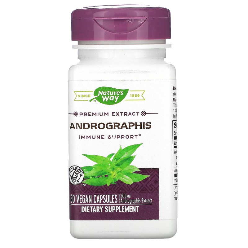 Nature's Way, Andrographis, Standardized, 60 Veg. Capsules