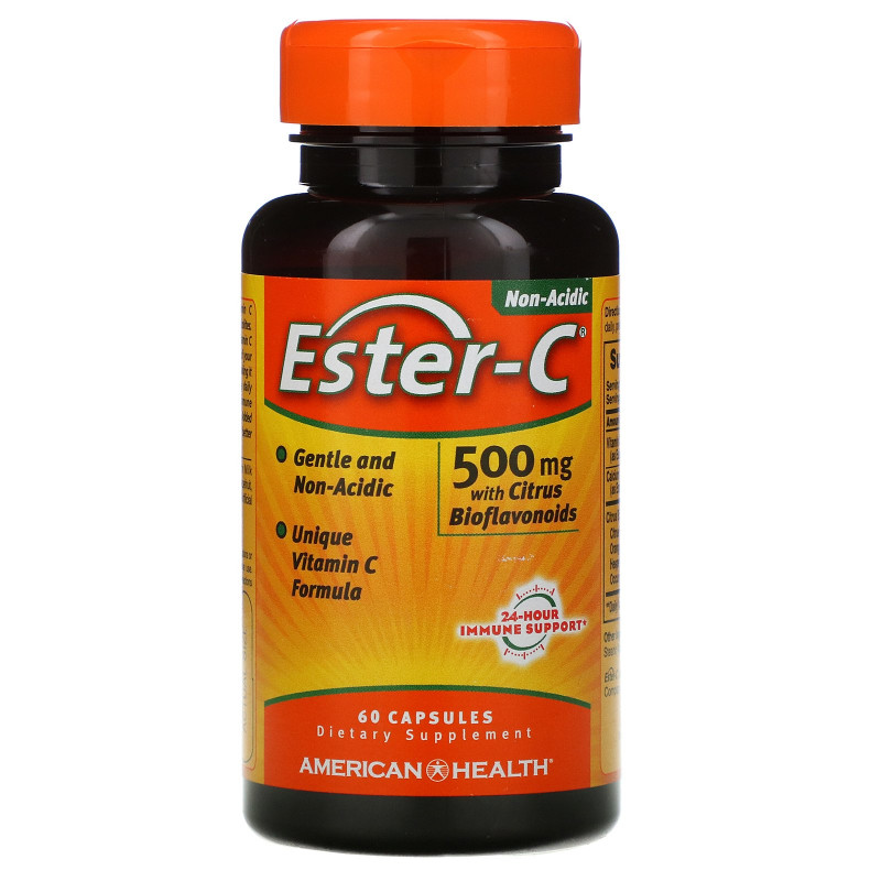 American Health, Эстер-C, 500 мг, 60 капсул