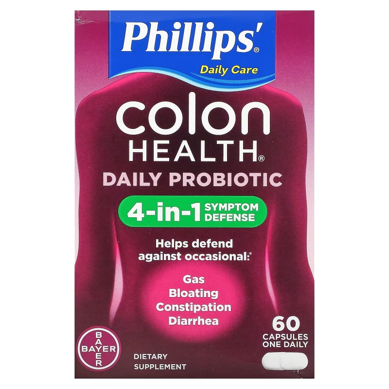 Phillips, Colon Health Daily Probiotic, 60 Capsules