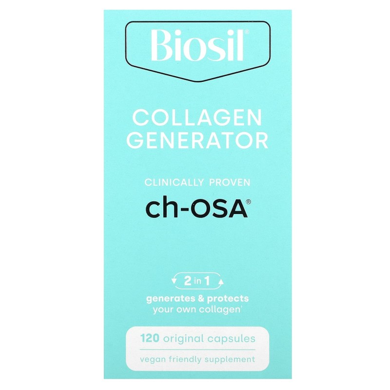 Natural Factors BioSil ch-OSA Advanced Collagen Generator 120 вегетарианских капсул