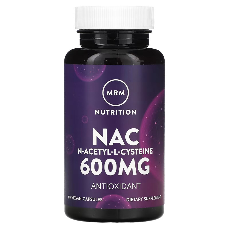 MRM Nutrition, Nac, N-Acetyl-L-Cysteine, 600 mg, 60 Vegan Capsules