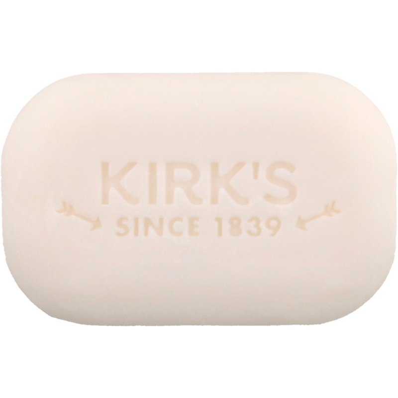 Kirk's Original твердое мыло с кастилийским кокосом без отдушек 3 куска по 4 унции (113 г) каждый