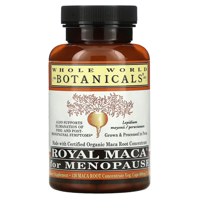 Whole World Botanicals Royal Maca для баланса сексуальной активности 500 мг 180 растительных капсул