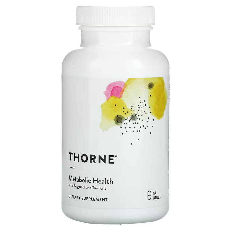 Thorne, Metabolic Health with Bergamot and Turmeric, 120 Capsules