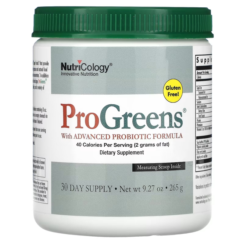 Nutricology ProGreens с улучшенной пробиотической формулой 927 унций (265 г)