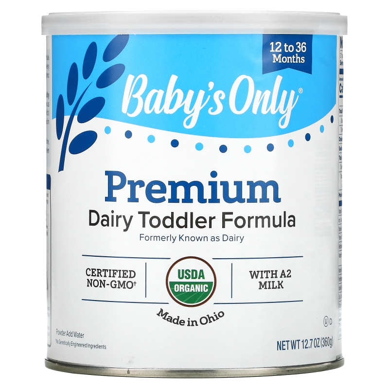 Baby's Only Organic Органический Формула для малышей молочный продукт с жедезом 12.7 oz (360 г)