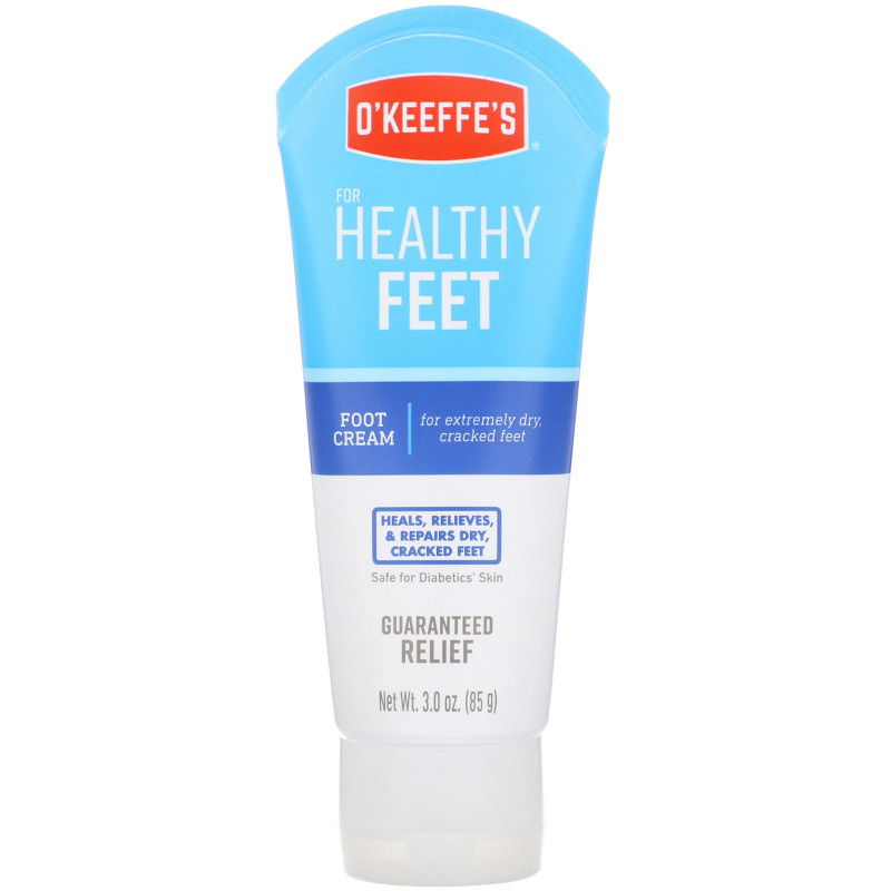 O'Keeffe's, Healthy Feet, Крем для ног, для питания и увлажнения кожи, без запаха, 3 унций,  (85 г)