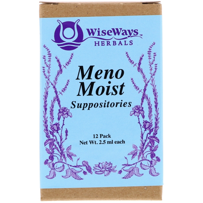 WiseWays Herbals LLC Свечи Meno Moist 12 штук 45 унции (25 мл) каждая