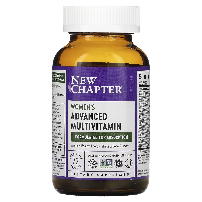 New Chapter, Every Woman, мультивитамины, 72 таблеток