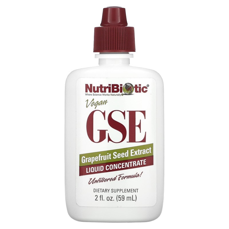 NutriBiotic Жидкий концентрат GSE с экстрактом семян грейпфрута 2 жидкие унции (59 мл)