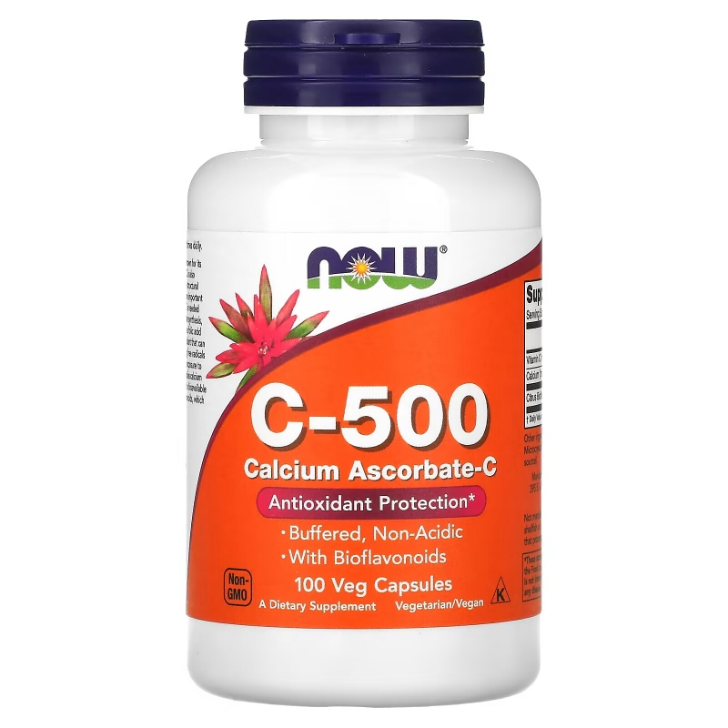 Now Foods, C- 500, Calcium Ascorbate- C, 100 Capsules