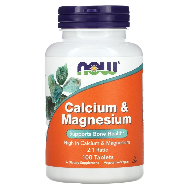 NOW Foods, Calcium & Magnesium, 100 Tablets