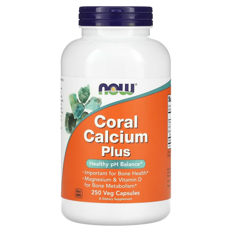 Now Foods Coral Calcium Plus 250 вегетарианских капсул