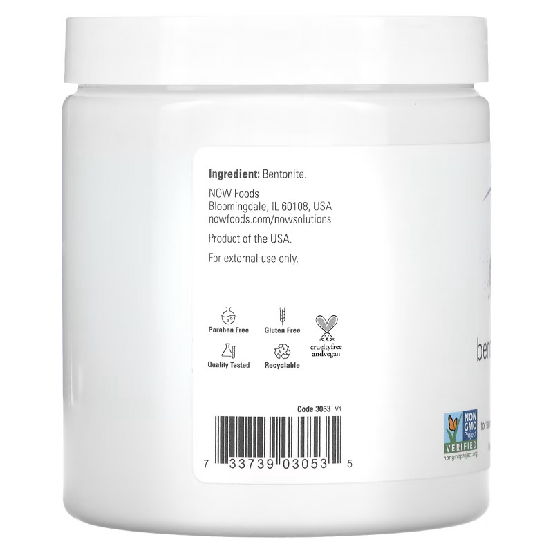 NOW Foods, Solutions, Bentonite Clay Powder, Pure, 11 oz (312 g)
