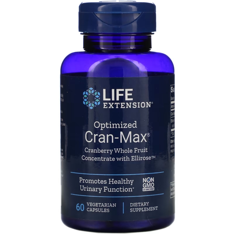 Life Extension Optimized Cran-Max Cranberry Extract With UTlRose 60 Veggie Caps