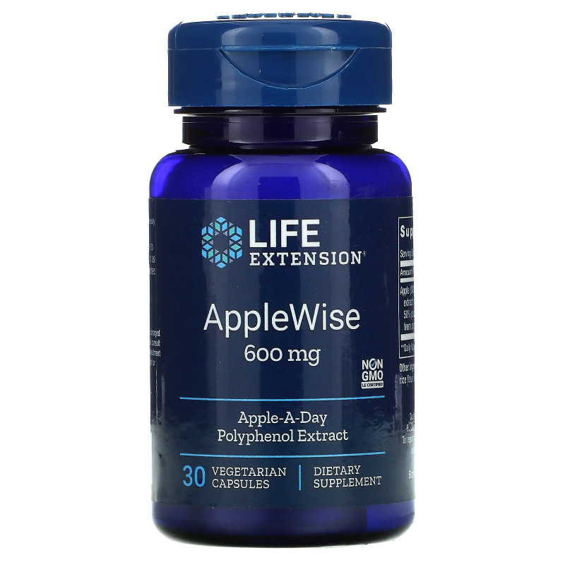 Life Extension, AppleWise, 600 mg , 30 Vegetarian Capsules