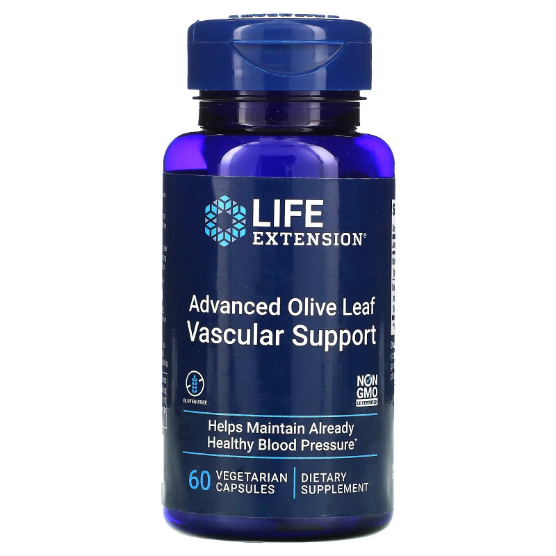 Life Extension, Advanced Olive Leaf Vascular Support, with Celery Seed Extract, 60 Veggie Caps