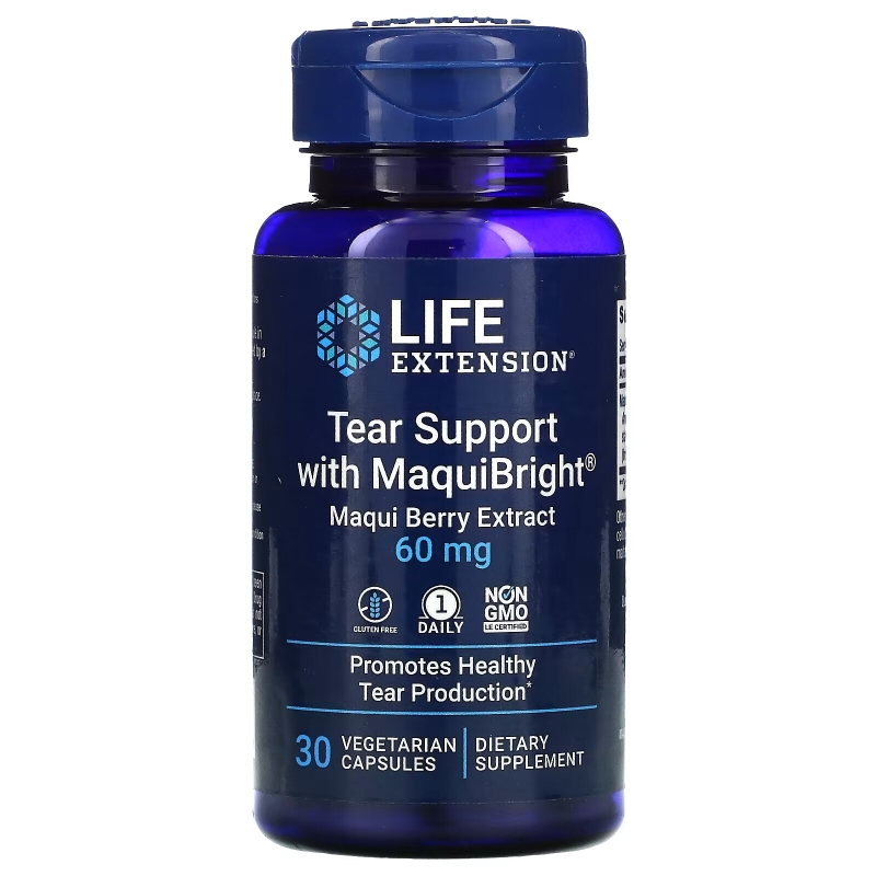 Life Extension, Tear Support, with MaquiBright, Maqui Berry Extract, 30 Veggie Caps