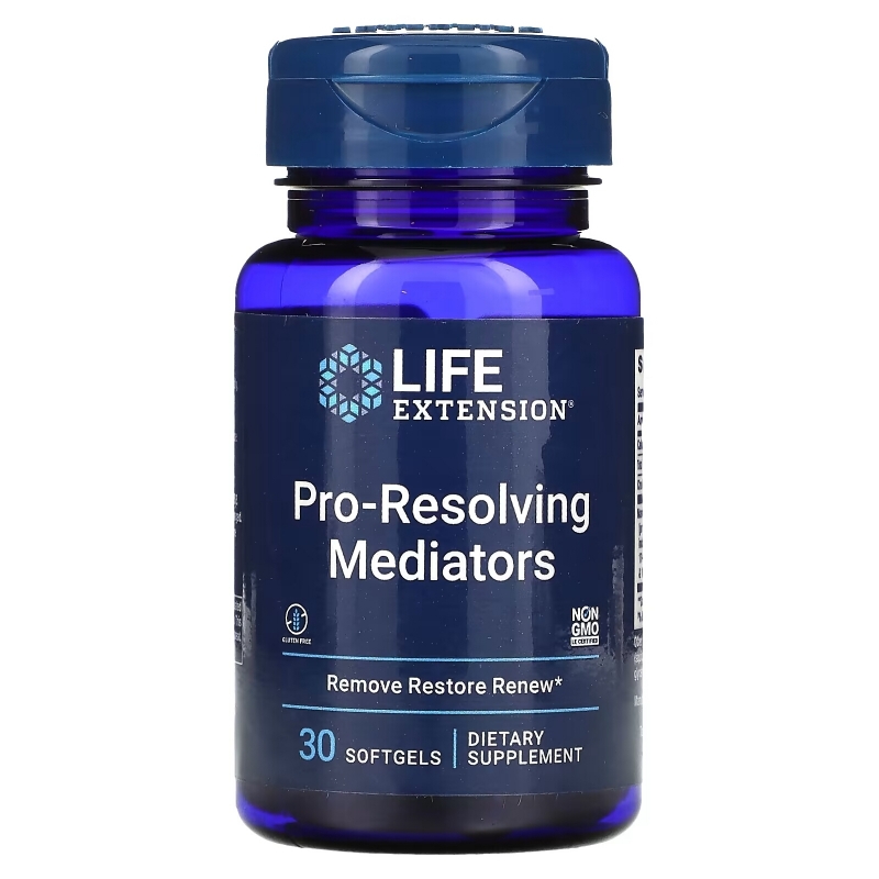 Life Extension, Pre-Resolving Mediators, 30 Softgels