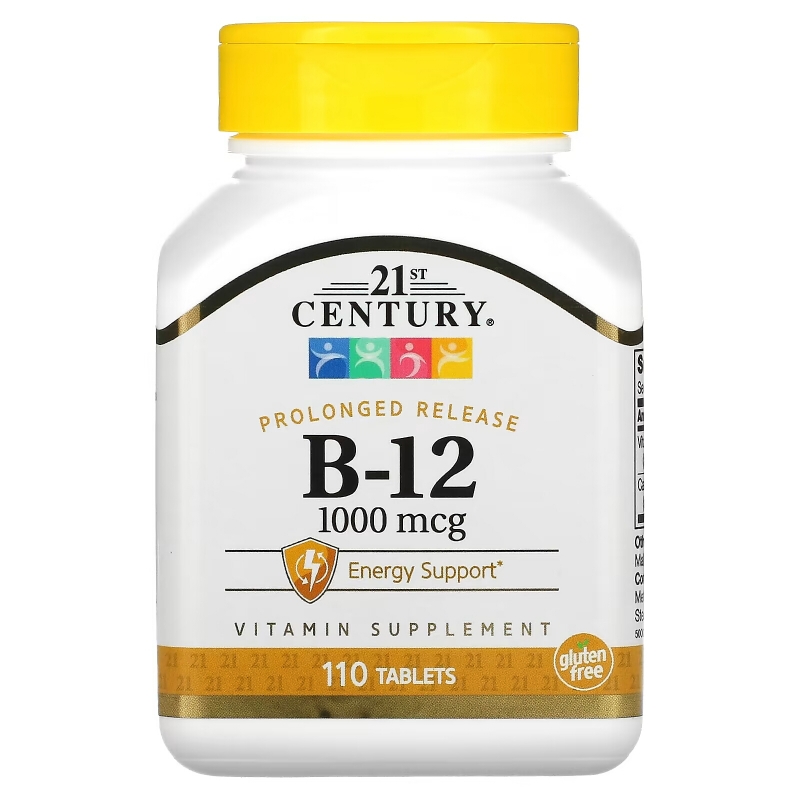21st Century Health Care Витамин B-12 1000 микрограмм 110 таблеток