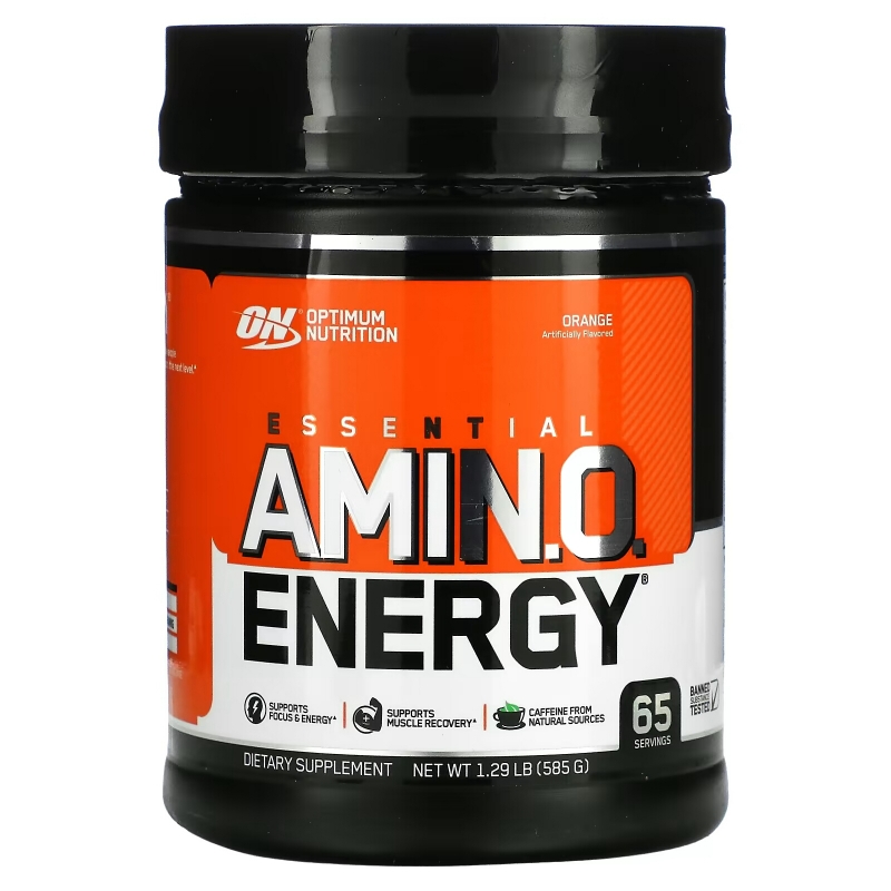 Optimum Nutrition, ESSENTIAL AMIN.O. ENERGY, Orange , 1.29 lb (585 g)