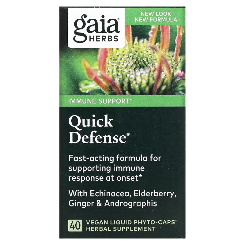 Gaia Herbs Быстрая оборона 40 жидких фито-капсул