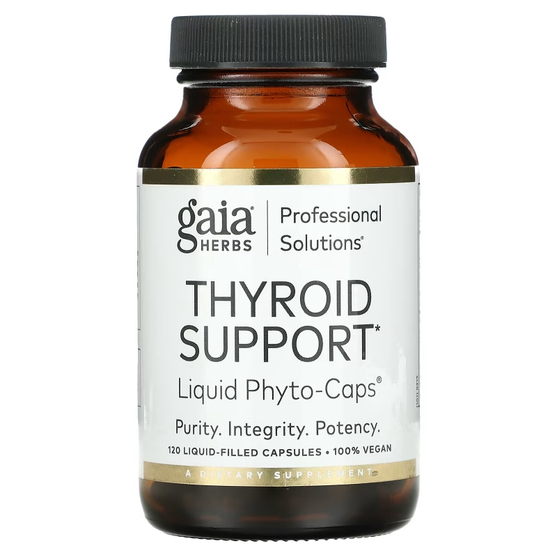 Gaia Herbs Professional Solutions, Thyroid Support, 120 Liquid-Filled Capsules