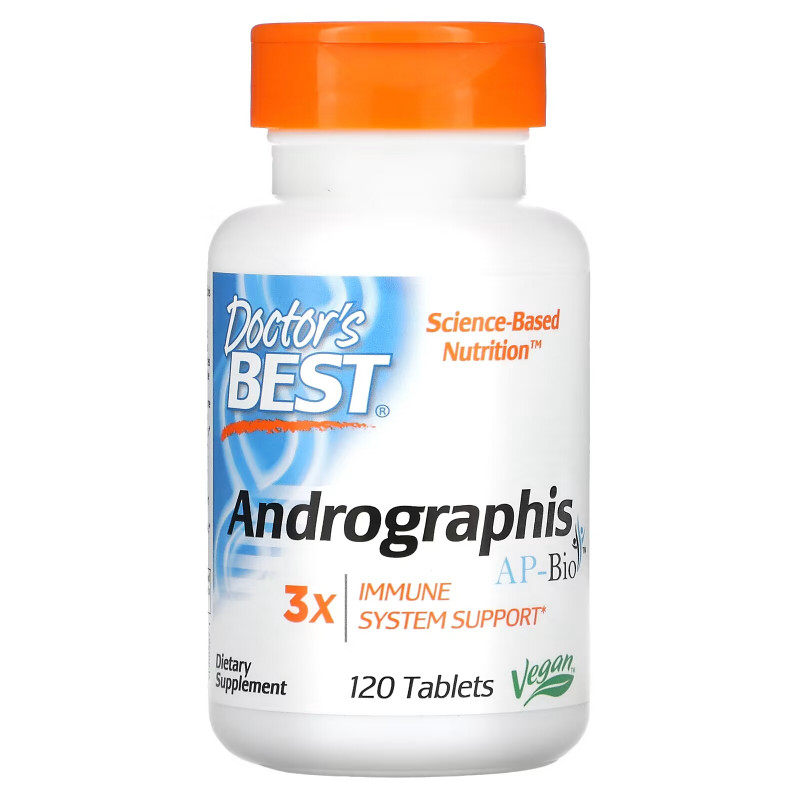Doctor's Best, Andrographis Ap-Bio, 120 таблеток