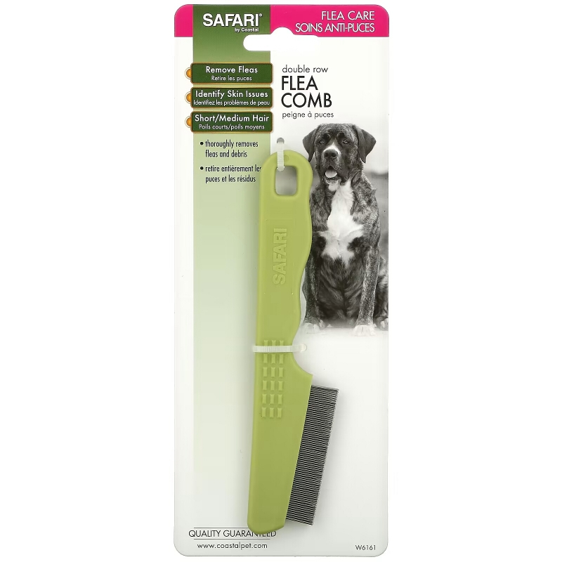 Safari, Double Row Flea Comb for Dogs, 1 Comb
