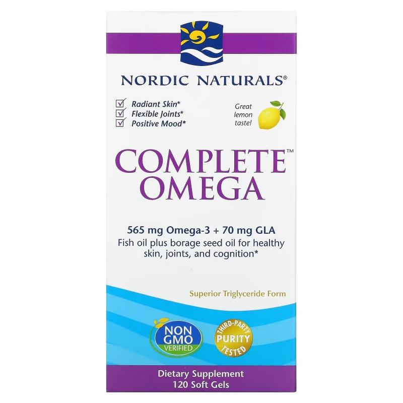 Nordic Naturals Омега Комплекс с лимоном 1000 мг 120 гелевых капсул