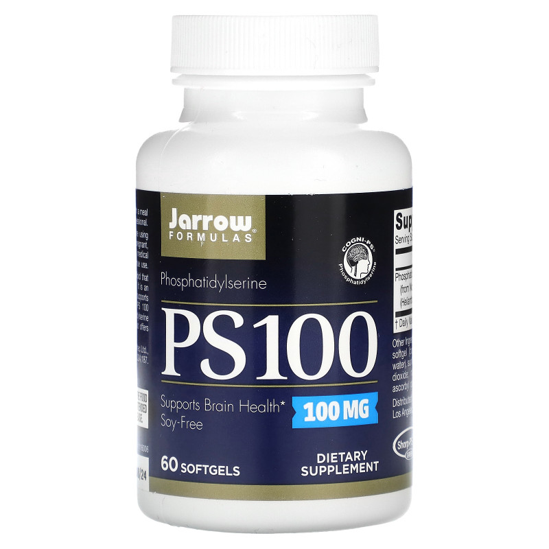 Jarrow Formulas PS 100 Фосфатидилсерин 100 мг 60 гелевых капсул