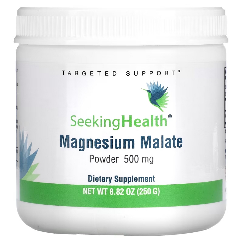 Seeking Health, Magnesium Malate Powder, 500 mg, 8.82 oz (250 g)
