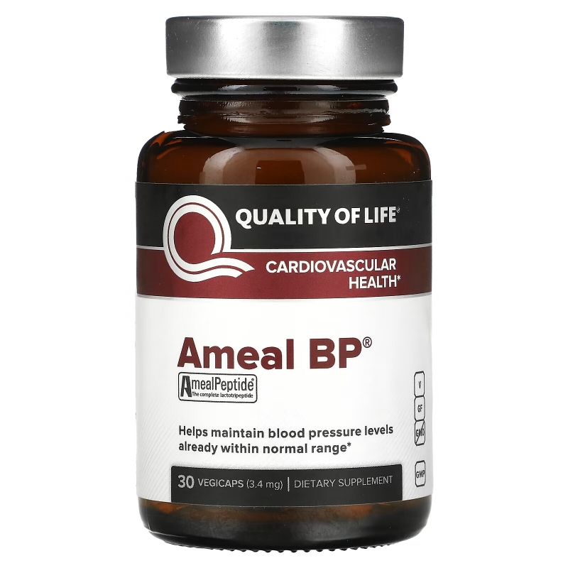 Quality of Life Labs Ameal BP Cardiovascular Health 30 Capsules