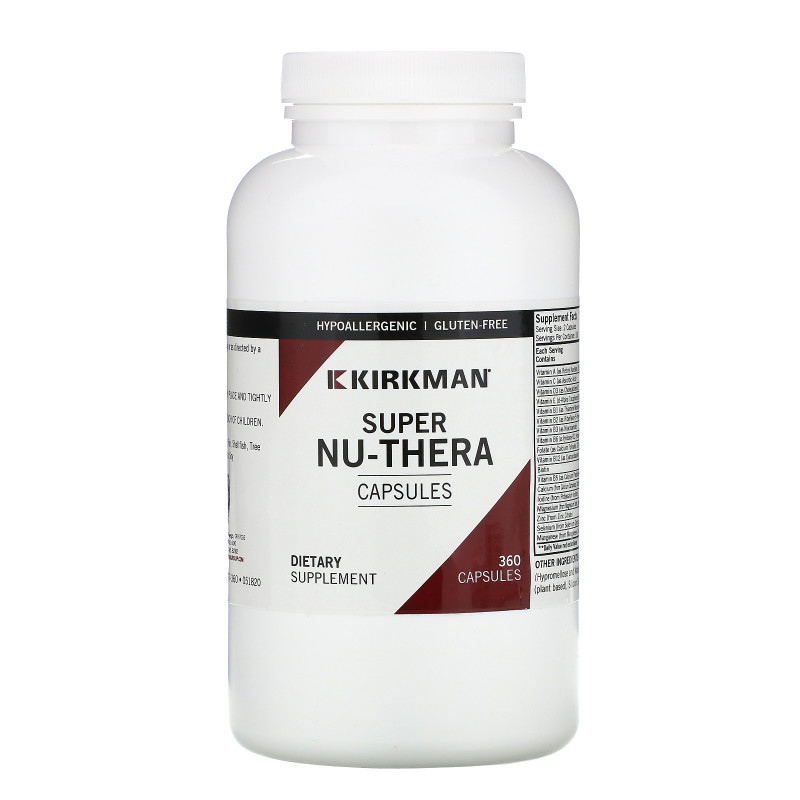 Kirkman Labs, Мультивитамины Super Nu-Thera, 360 капсул
