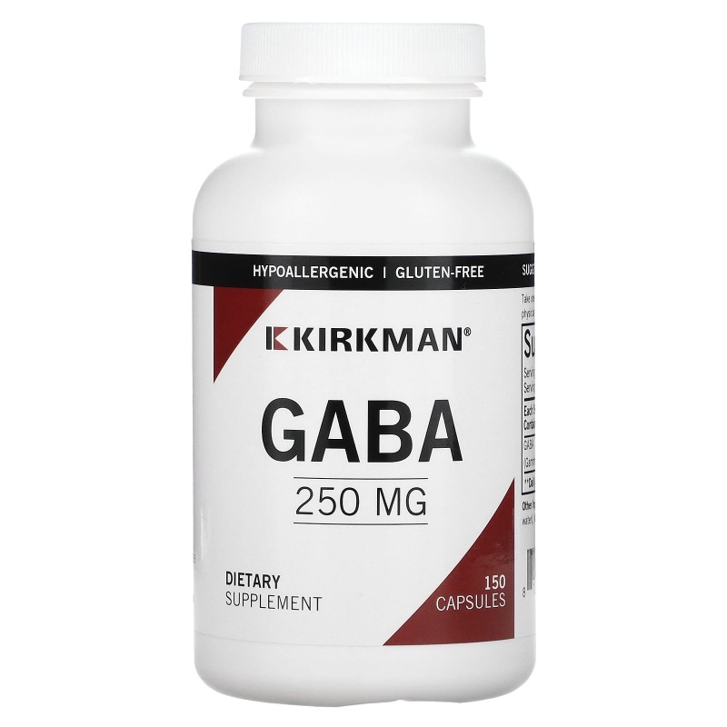 Kirkman Labs, GABA, 250 мг, 150 капсул