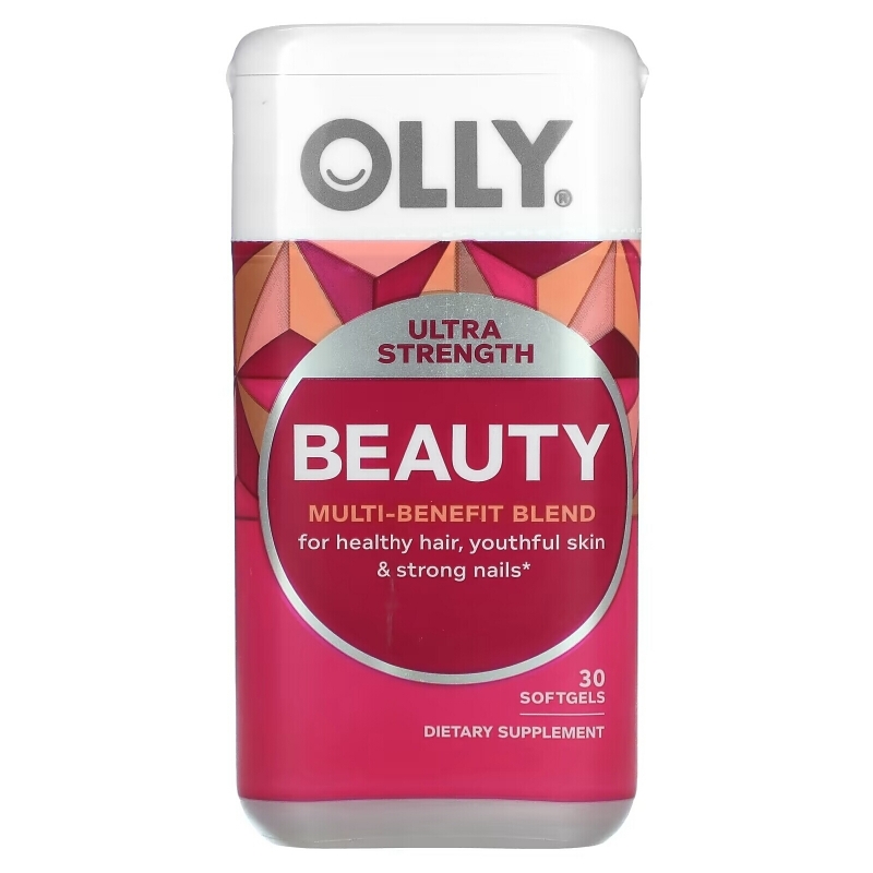 OLLY, Beauty, Multi-Benefit Blend, Ultra Strength, 30 Softgels