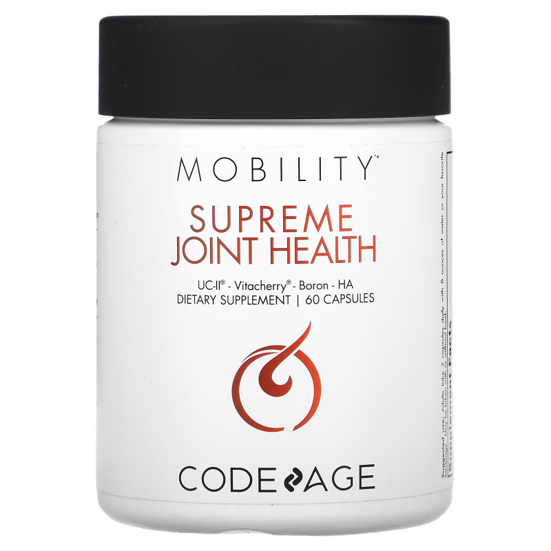 Codeage, Mobility, Supreme Joint Health, UC-II, Vitacherry, Boron, HA, 60 Capsules