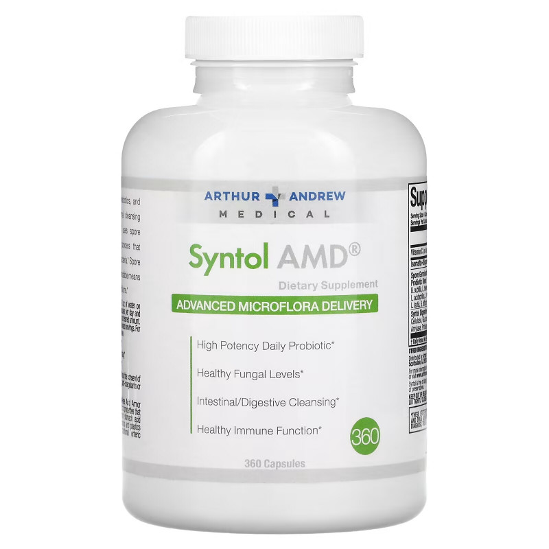 Arthur Andrew Medical Syntol AMD Advanced Microflora Delivery 500 mg 360 Capsules