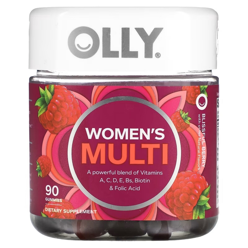 OLLY, Women's Multi, Blissful Berry , 90 Gummies