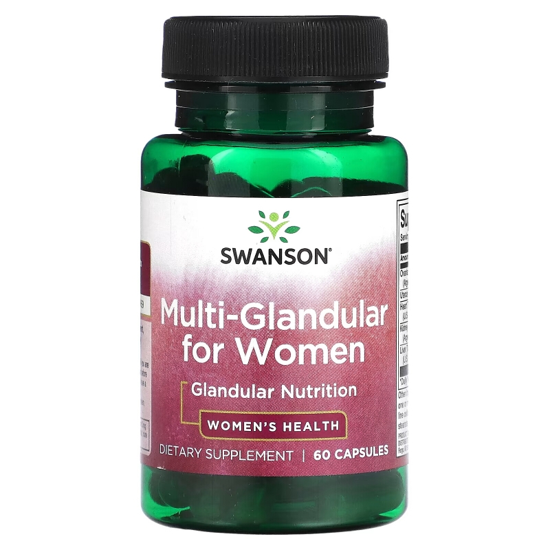 Swanson, Multi-Glandular for Women, 60 Capsules