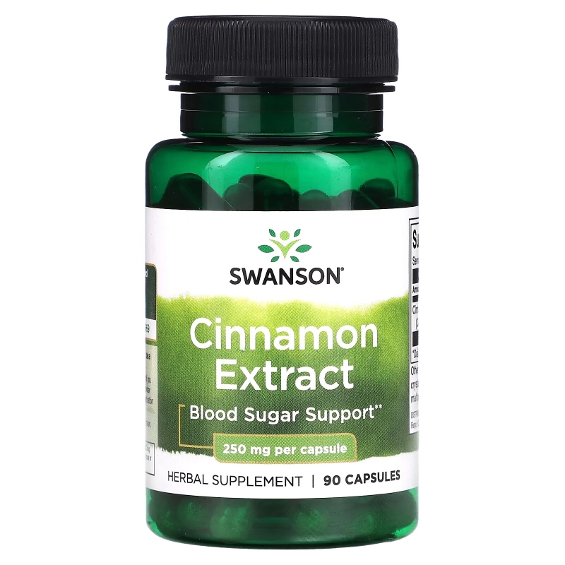 Swanson, Cinnamon Extract, 250 mg , 90 Capsules