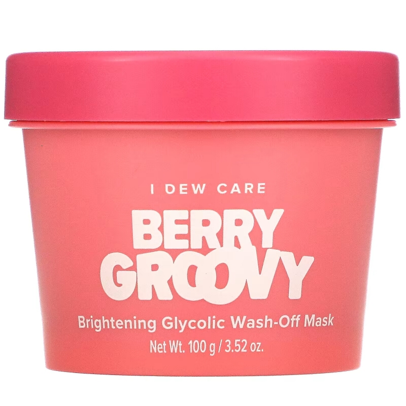 I Dew Care, Berry Groovy, Brightening Glycolic Wash-Off Beauty Mask, 3.52 oz (100 g)