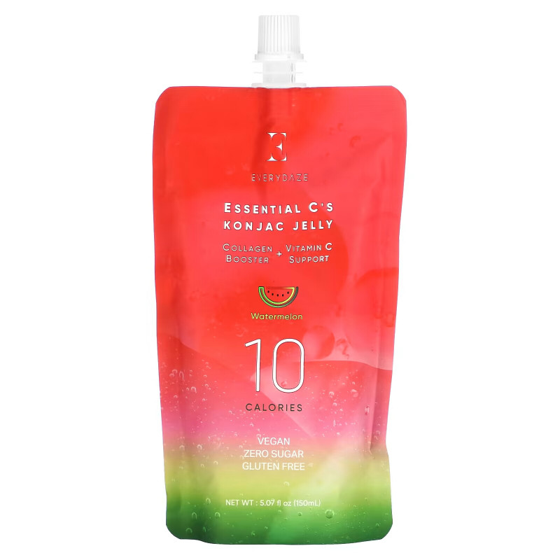 Everydaze, Essential C's Konjac Jelly, Watermelon, 5.07 fl oz (150 ml)