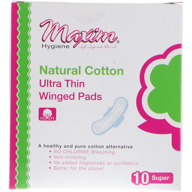 Maxim Hygiene Products Ultra Thin Winged Pads Super 10 Pads