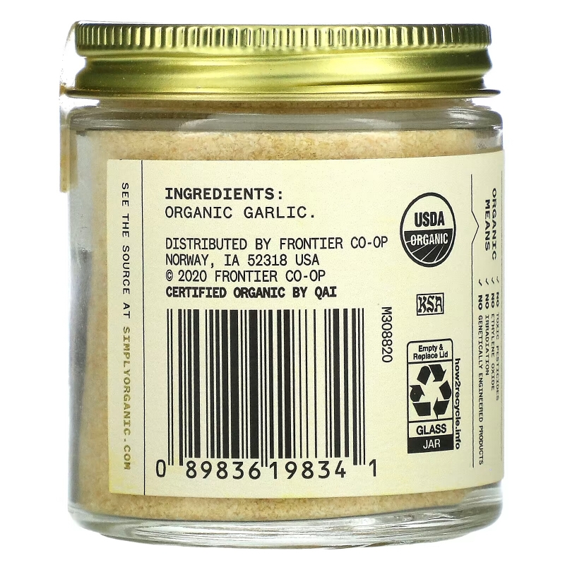Simply Organic, Single Origin, Californian Garlic, 2.79 oz (79 g)