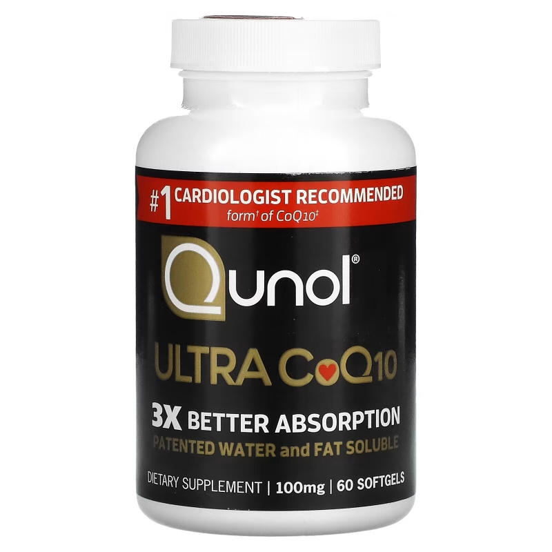 Qunol Ультра коэнзим Q10 100 мг 60 капсул